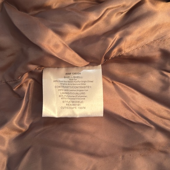 Halston real Rex rabbit fur coat - Picture 6 of 6